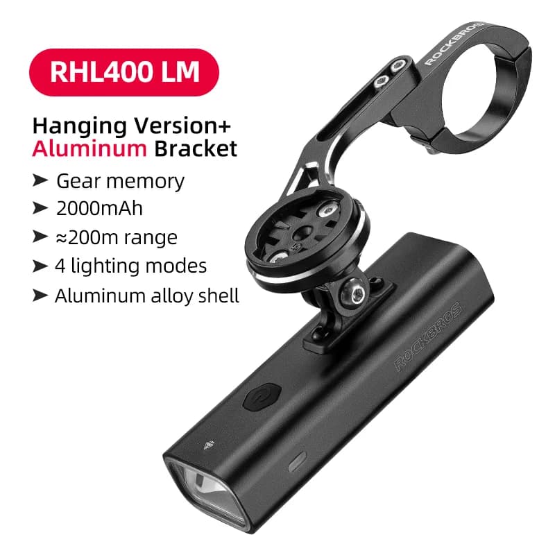 مصباح أمامي LED للدراجات IPX6 بمنفذ Type-C